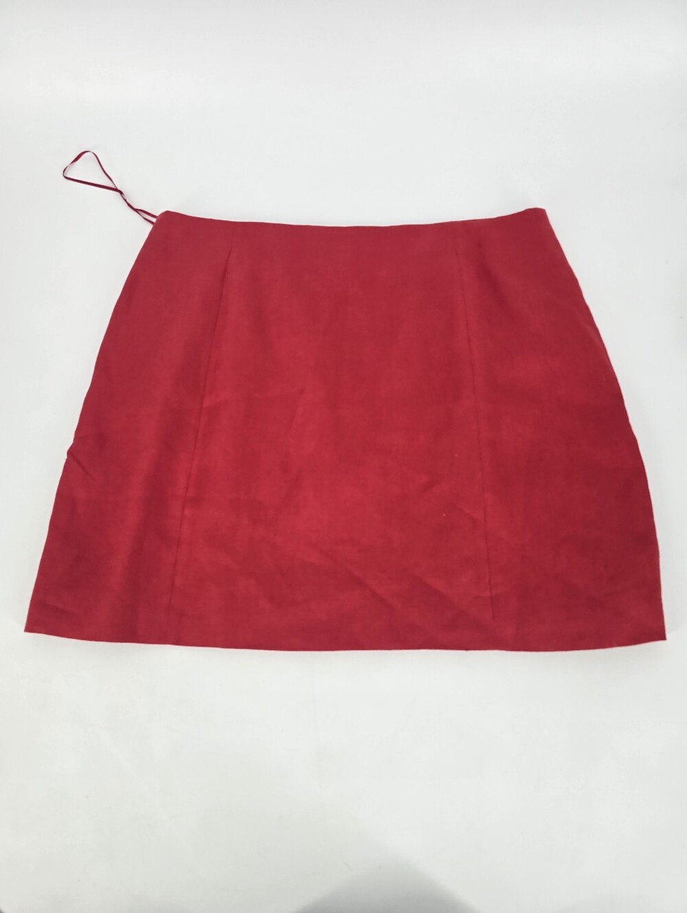Reformation Grace Linen Two Piece Skirt Set in Sundried Tomato Red Size 4 NEW - Picture 16 of 16